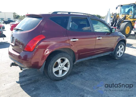 2005 Nissan Murano Sl из США, поврежденный, VIN JN8AZ08W55W434748